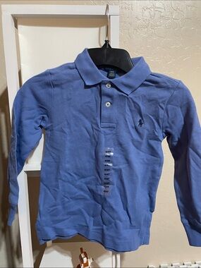 Ralph Lauren Kids Long-Sleeve Polo Shirt - Periwinkle Blue